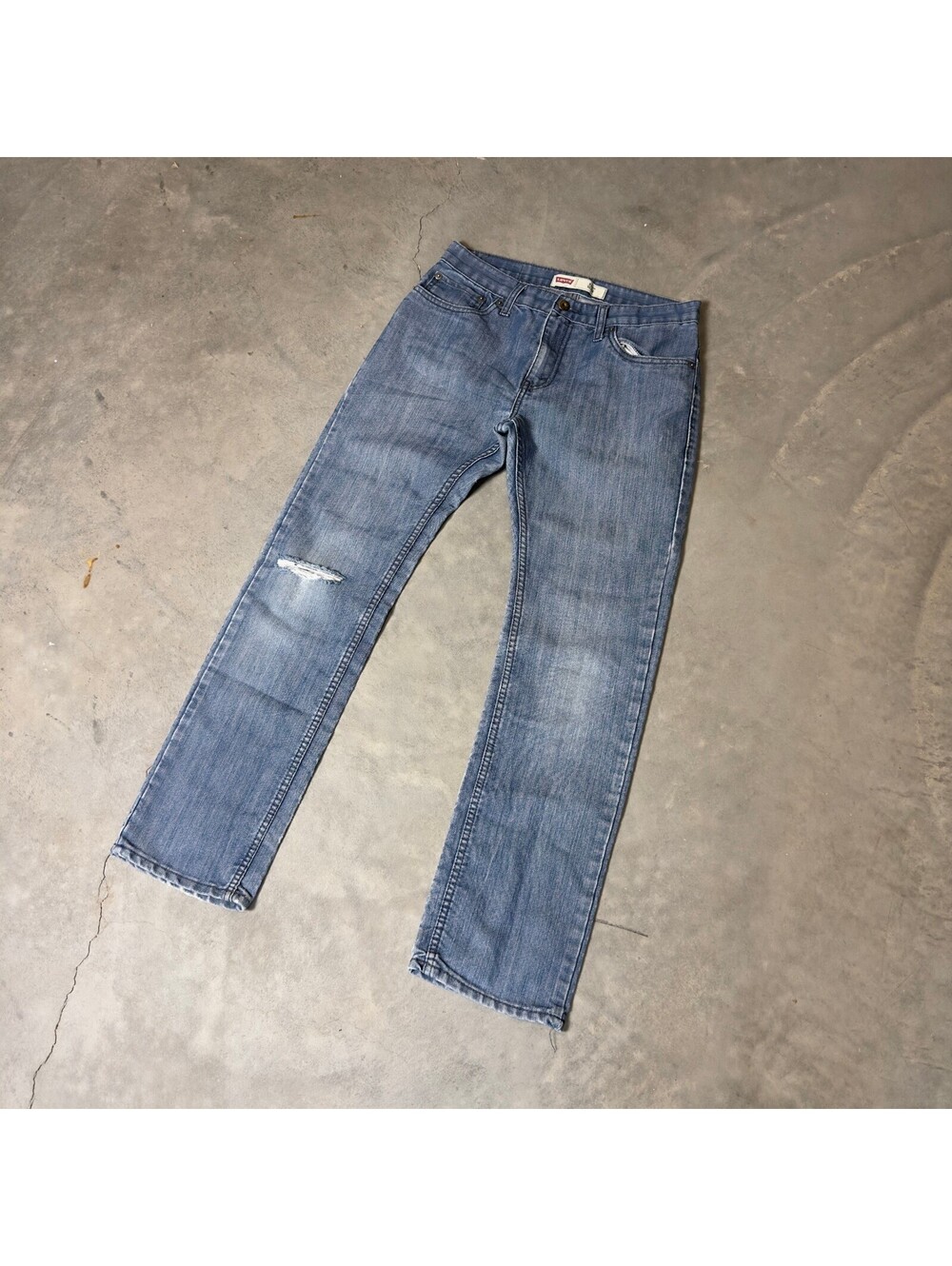 Y2K Levis 511 Slim Jeans Boys 29x29 Reg Blue Distressed